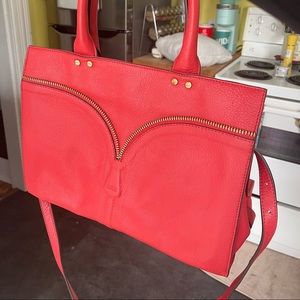 Aimee Kestenberg Gorgeous Coral Leather Handbag